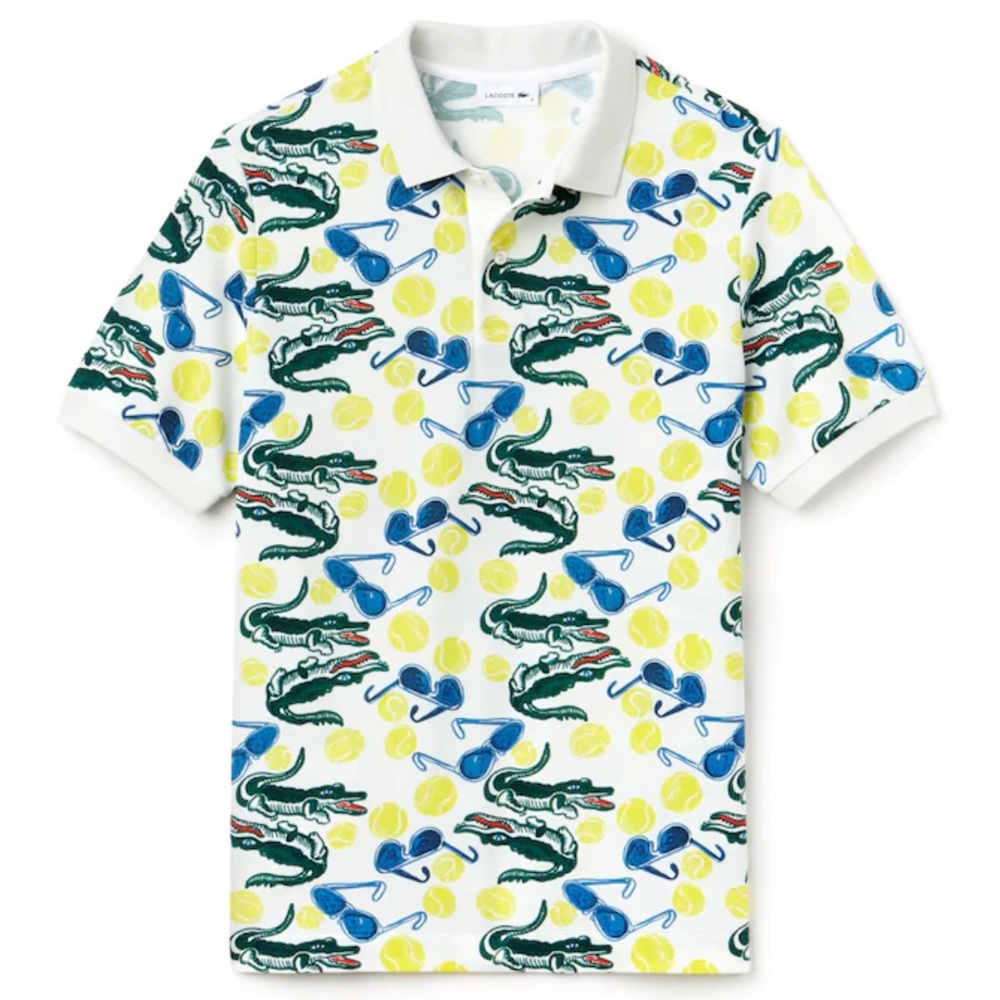 LACOSTE RARE! MM Studio Illustrated Alligator Polo